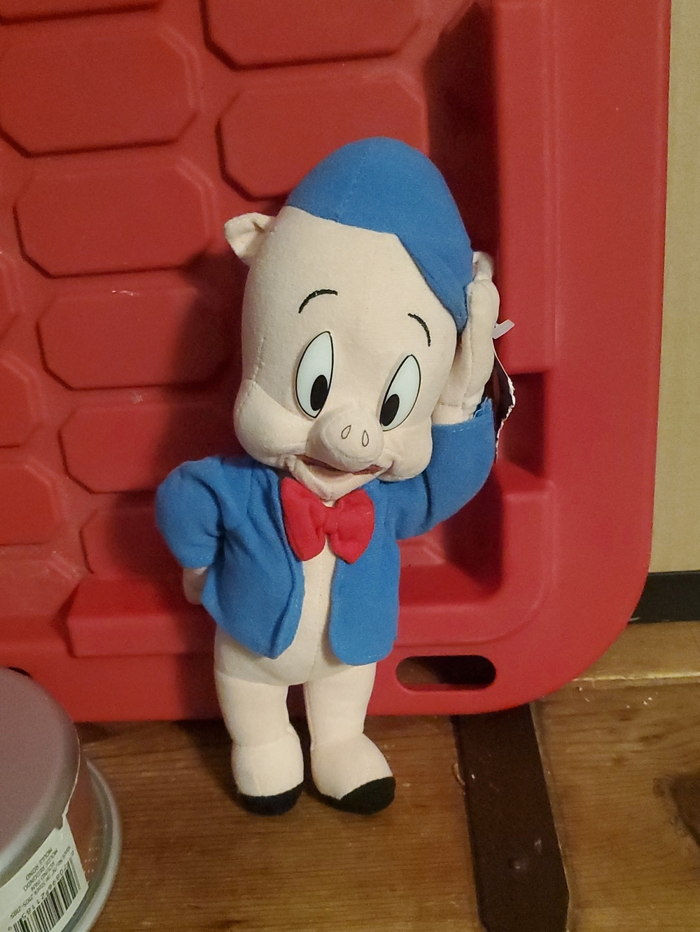 Vintage Looney Tunes Porky Pig Plush Toy